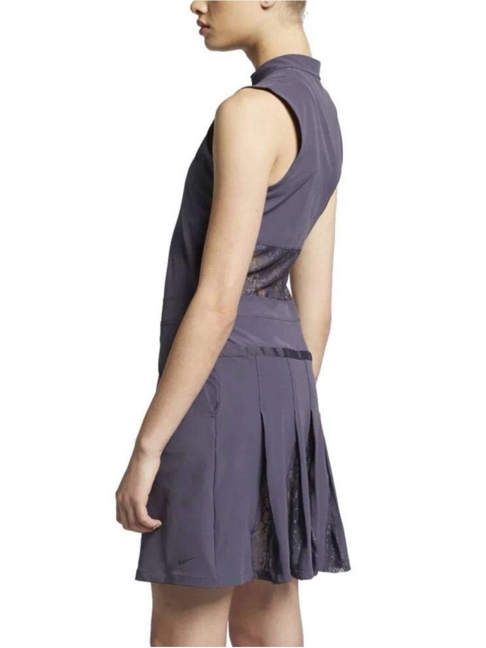 Nike Sleeveless Lavender Golf Dress with Pleated Back